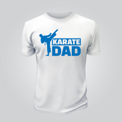 Tricou alb - Karate Dad