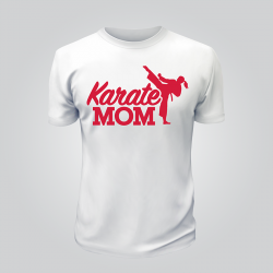 Tricou alb - Karate Mom